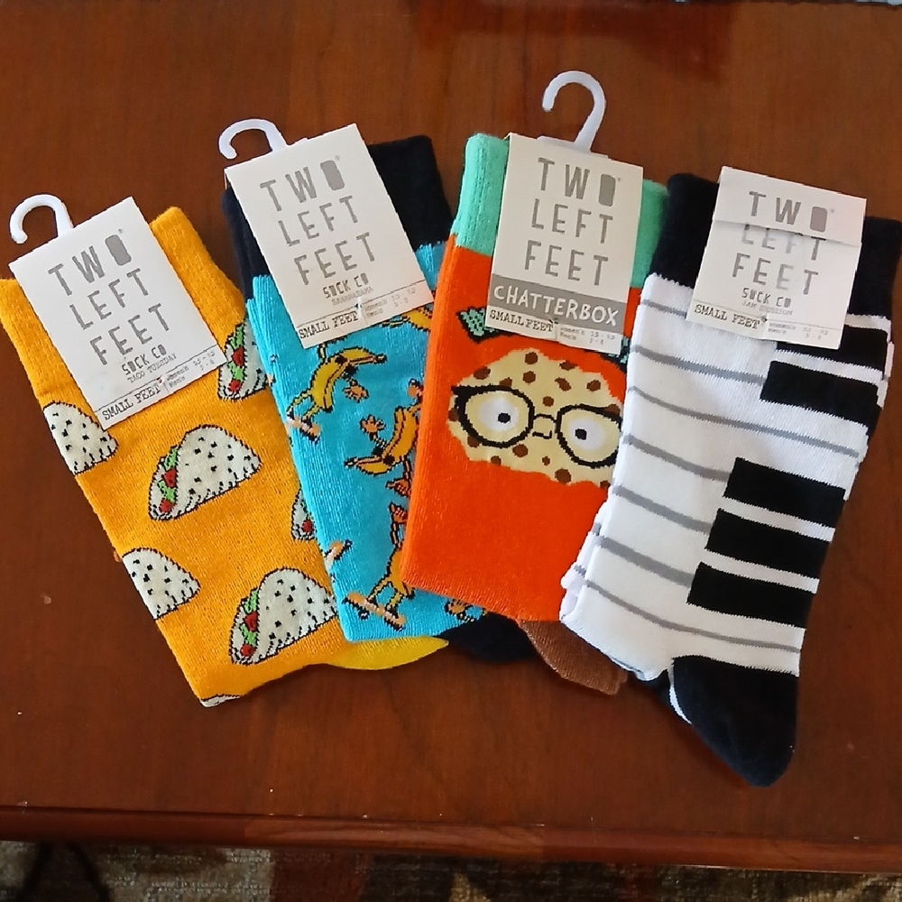 Two Left Feet Fun Patterned Socks Set